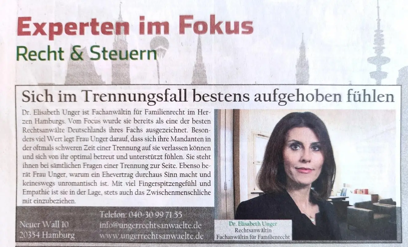 Experten im Fokus im Hamburger Abendblatt